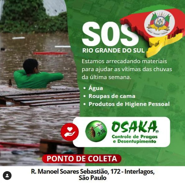 O Rio Grande do Sul precisa da nossa ajuda